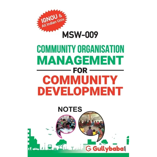MSW-009 Community Organisation Management for Community Development