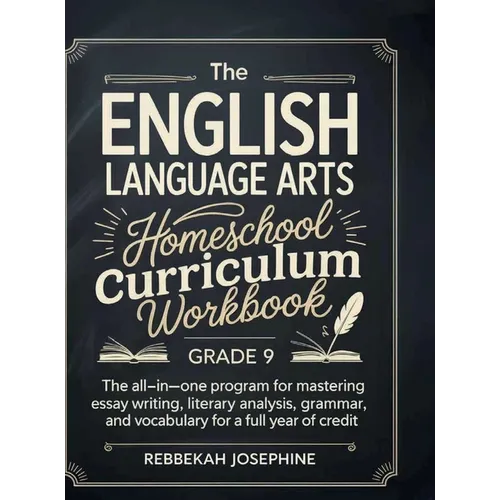 English Language Arts Homeschool Curriculum Workbook Grade 9: The All-in-One Program for Mastering Essay Writing, Literary Analysis, Grammar, and Voca