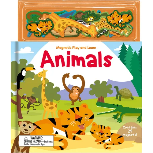 Magnetic Play and Learn Animals - Hardcover