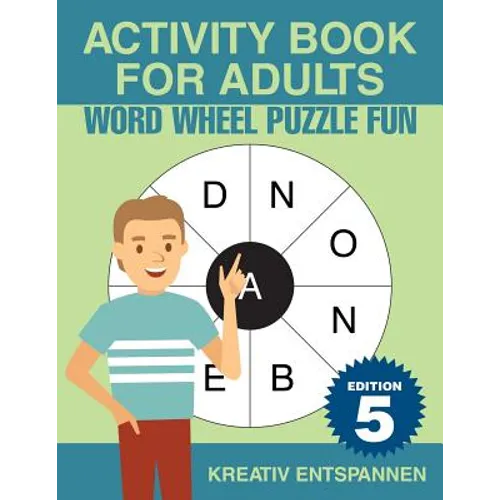 Activity Book for Adults - Word Wheel Puzzle Fun Edition 5