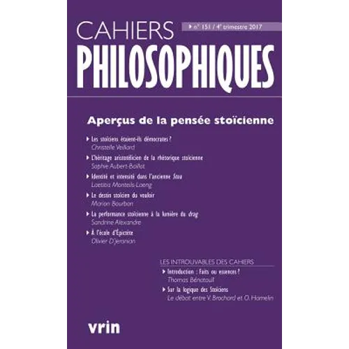 Apercus de la Pensee Stoicienne
