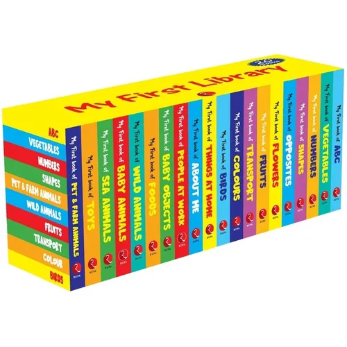 My First Library - Set of 20 Books (Box Set) - Kids Learning Board Books