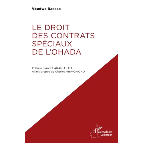 Le droit des contrats spéciaux de l'OHADA