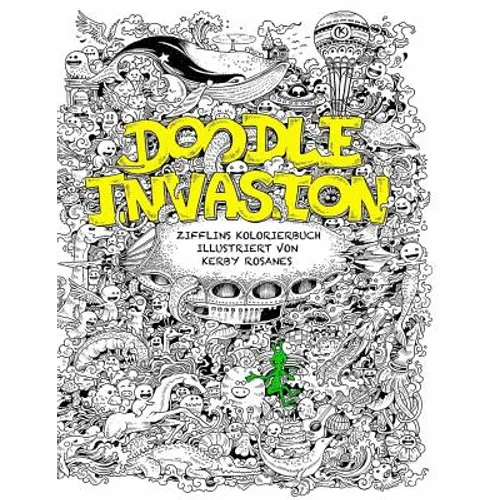 Doodle Invasion: Zifflins Kolorierbuch