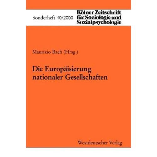 Die Europäisierung Nationaler Gesellschaften
