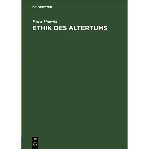 Ethik Des Altertums