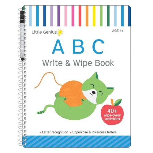Abc: Write & Wipe Activity Book: With Over 40 Pages of Wipe-Clean Activities and Marker Included!