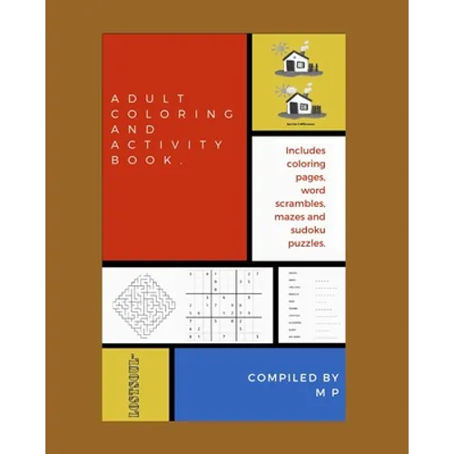 Adult Coloring and Activity Book.