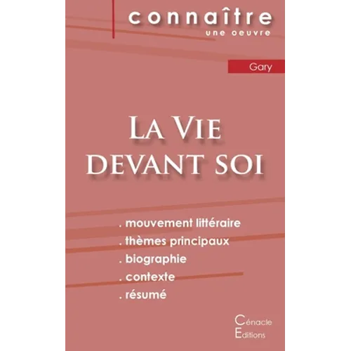 Fiche de lecture La Vie devant soi de Romain Gary (Analyse littéraire de référence et résumé complet)