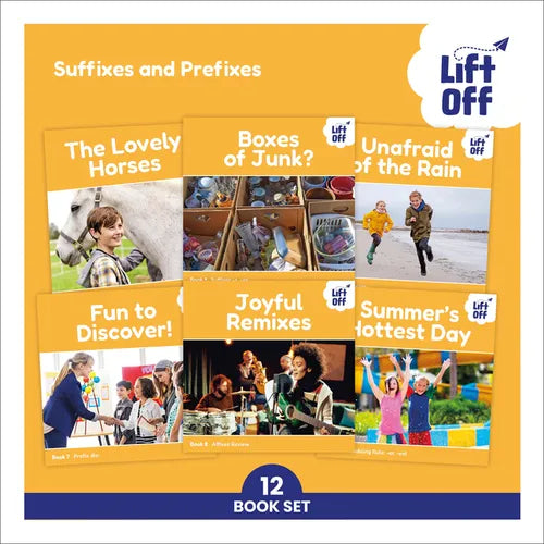 Phonic Books Lift Off Readers Suffixes and Prefixes