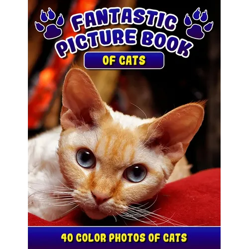 Fantastic Picture Book of Cats. 40 Color Photos of Cats: Cat Names Picture Book Gift for Adults & Seniors with Alzheimer's.