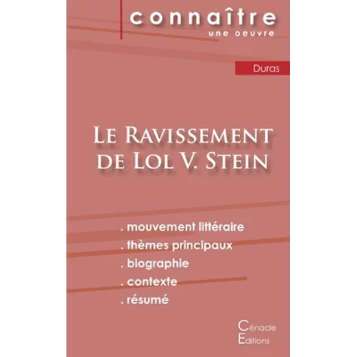 Fiche de lecture Le Ravissement de Lol V. Stein de Marguerite Duras (Analyse littéraire de référence et résumé complet)