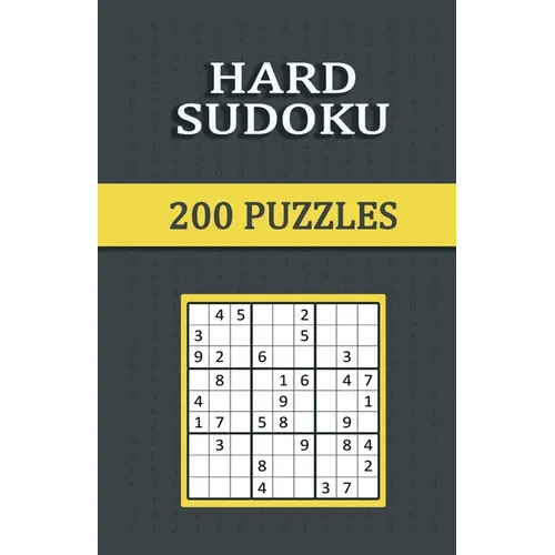 Hard Sudoku 200 Puzzles: Hard Sudoku, one puzzle per page