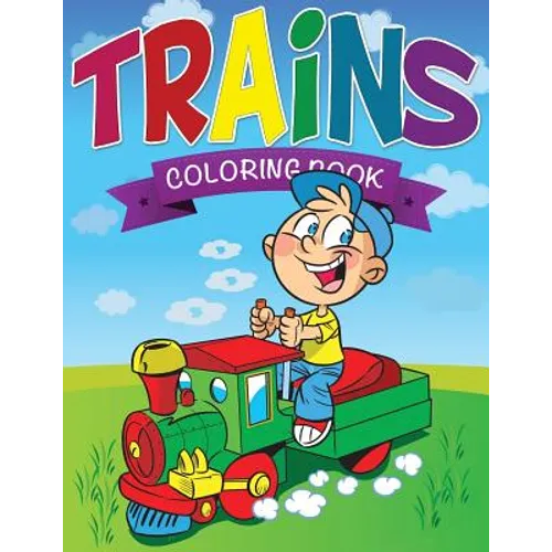 Trains Coloring Book