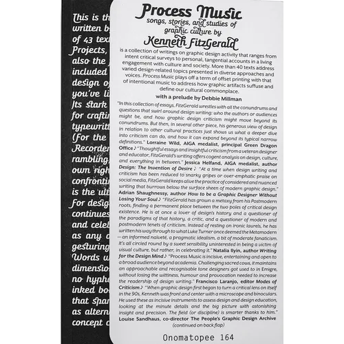 Process Music: Songs, Stories and Studies of Graphic Culture