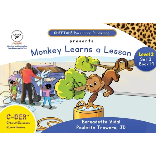 C-DER (CHEETAH Decodable Early Readers, Set 3, Book 19, Monkey Learns A Lesson