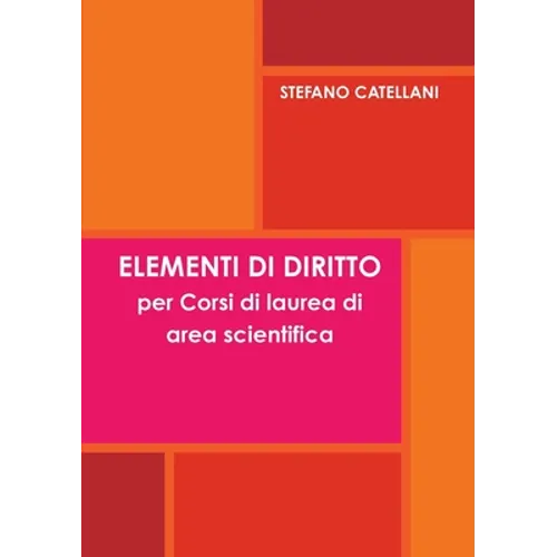 ELEMENTI DI DIRITTO per Corsi di laurea di area scientifica