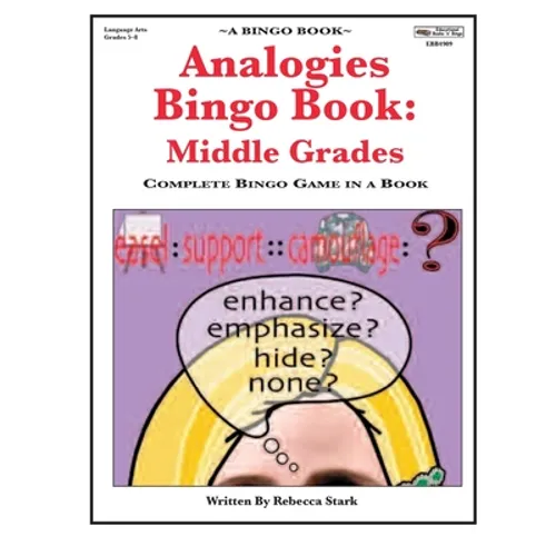 Analogies Bingo Book: Middle Grades: Complete Bingo Game In A Book