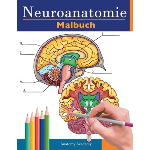 Neuroanatomie Malbuch: Detailliertes Malbuch zum Selbsttest des menschlichen Gehirns für die Neurowissenschaften Perfektes Geschenk für Mediz