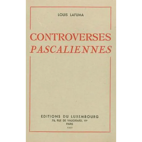 Controverses Pascaliennes