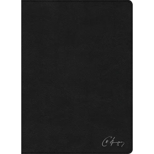 Rvr 1960 Biblia de Estudio Spurgeon, Negro Piel Genuina