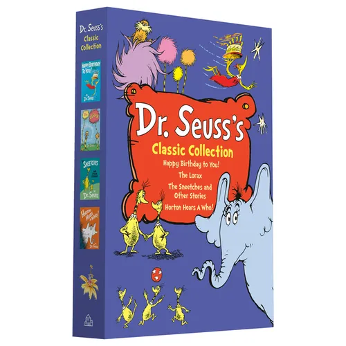 Dr. Seuss's Classic 4-Book Boxed Set Collection: Happy Birthday to You!; Horton Hears a Who!; The Lorax; The Sneetches and Other Stories