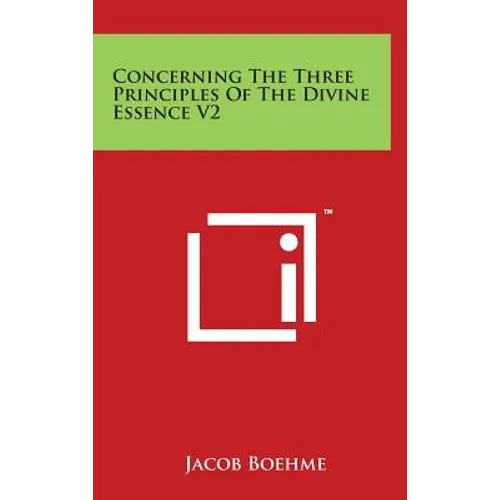 Concerning The Three Principles Of The Divine Essence V2
