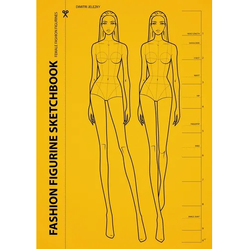 Fashion Figurine Sketchbook: Female Fashion Figurines