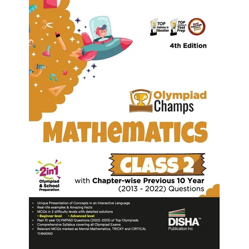 Olympiad Champs Mathematics Class 2 with Chapter-wise Previous 10 Year (2013 - 2022) Questions 4th Edition Complete Prep Guide with Theory, PYQs, Past