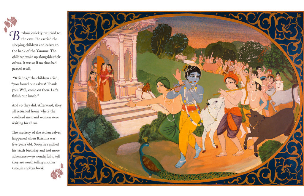 Krishna and the Mystery of the Stolen Calves Hardcover Book