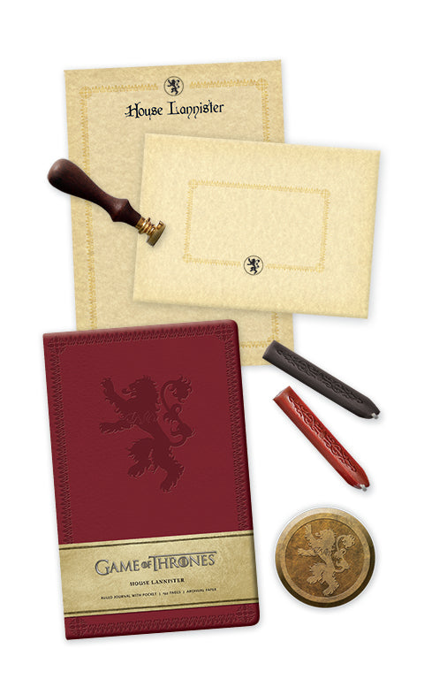 Game of Thrones: House Lannister Deluxe Stationery Set Hardcover Book