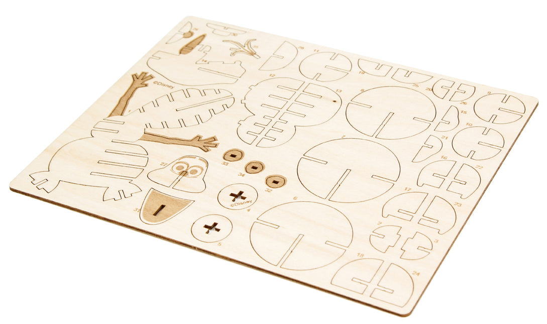 IncrediBuilds: Disney Frozen: Olaf Book and 3D Wood Model