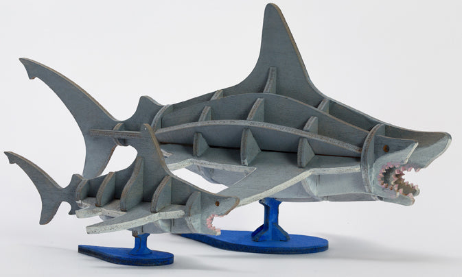 IncrediBuilds: Great White Sharks 3D Wood Model