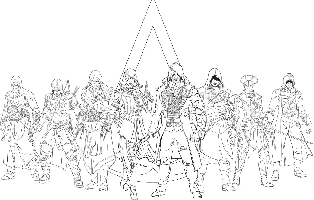 Assassin's Creed: The Official Coloring Book Softcover Book