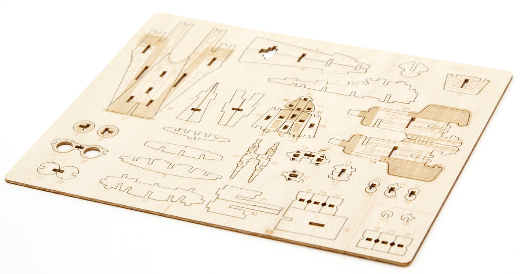 IncrediBuilds: Journey to Star Wars: The Last Jedi: A-wing 3D Wood Model and Book Softcover Book