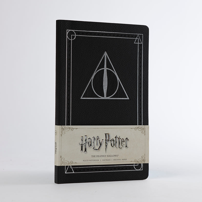 Harry Potter: The Deathly Hallows Ruled Notebook Softcover Book