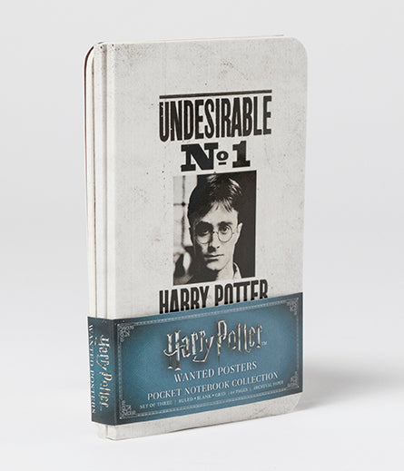 Harry Potter: Wanted Posters Pocket Notebook Collection (Set of 3) Softcover Book