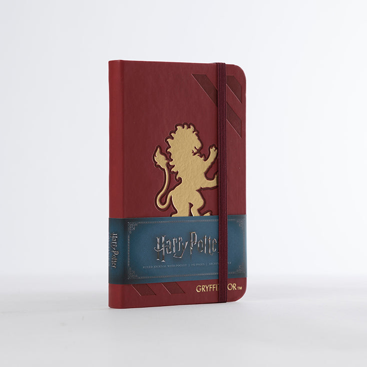 Harry Potter: Gryffindor Ruled Pocket Journal Hardcover Book