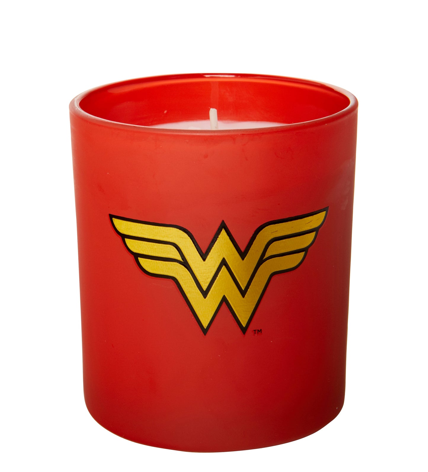 DC Comics Wonder Woman Glass Candle Red