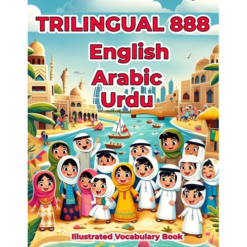 Trilingual 888 English Arabic Urdu Illustrated Vocabulary Book: Colorful Edition