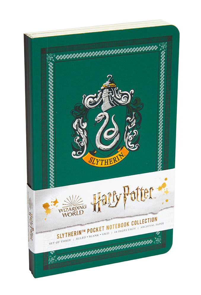 Harry Potter: Slytherin Pocket Notebook Collection (Set of 3) Softcover Book