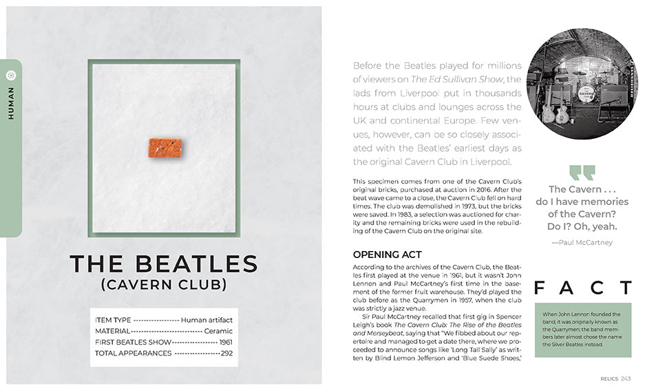 Relics Hardcover Book