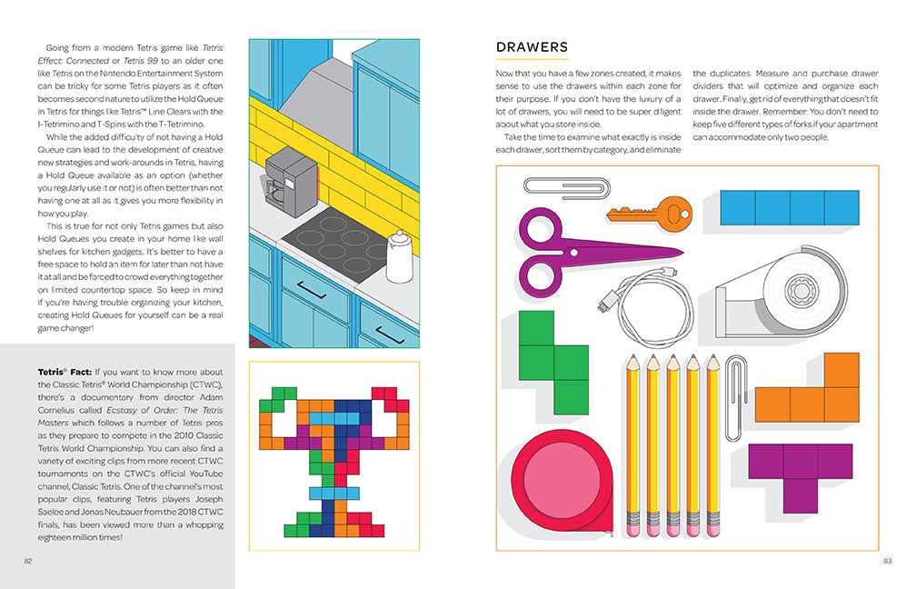 Organizing with Tetris Hardcover Book