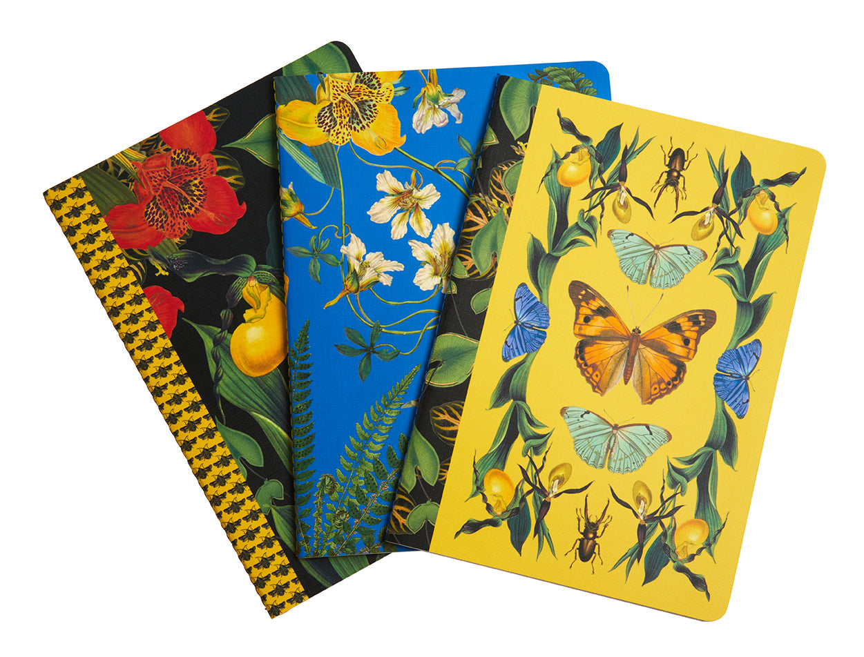 Art of Nature: Botanical Sewn Notebook Collection (Set of 3) Softcover Book