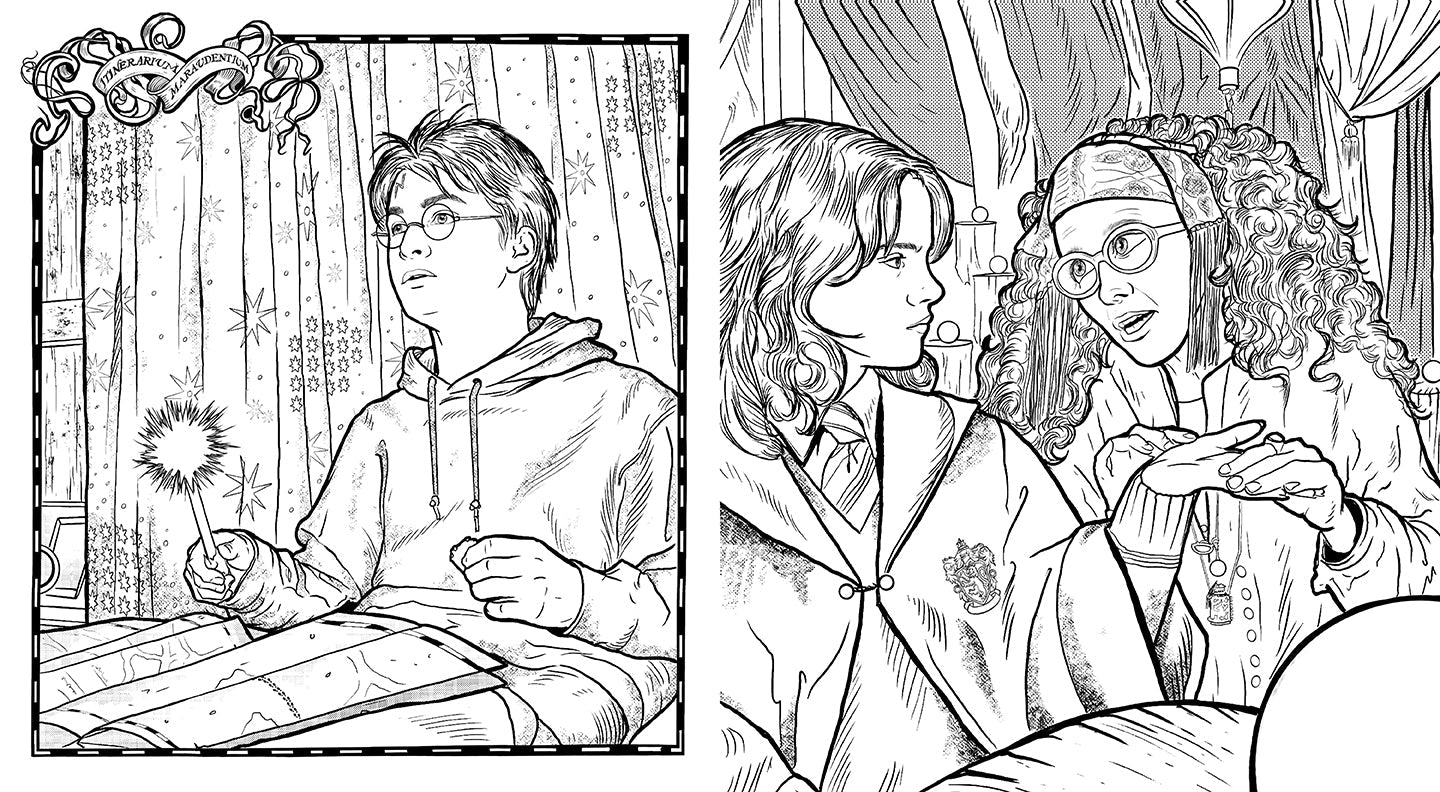Harry Potter: Coloring Wizardry Softcover Book
