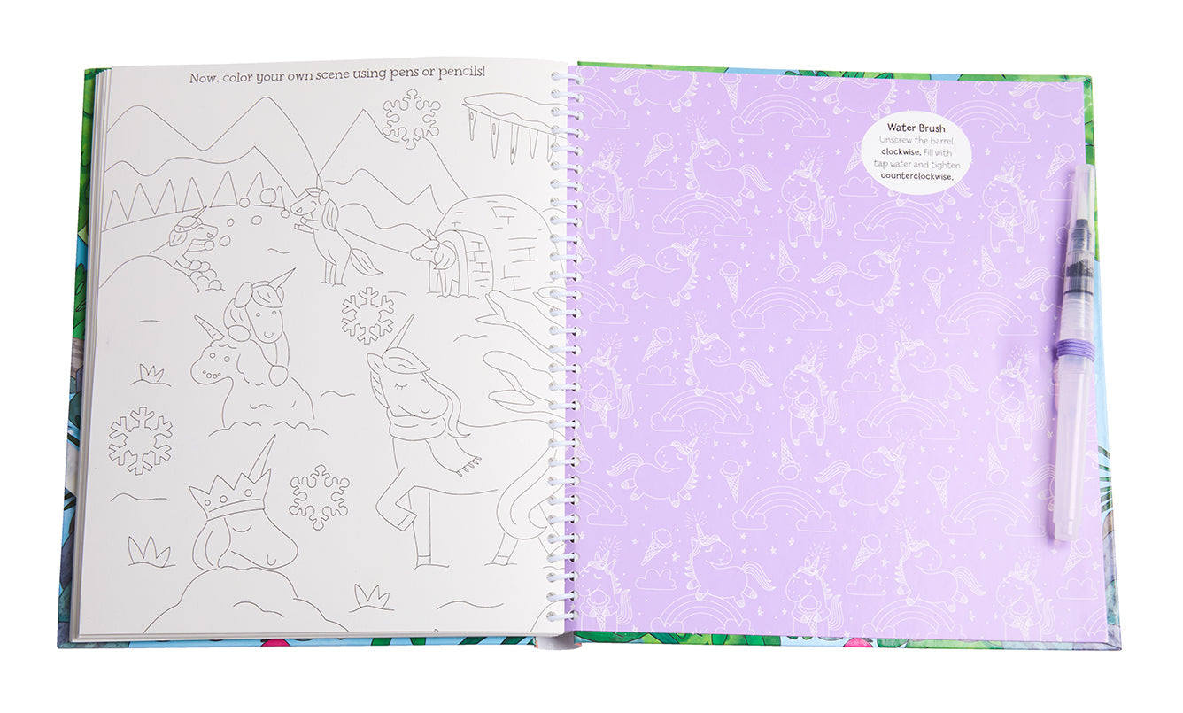 Magical Water Painting: Unicorns Softcover Book