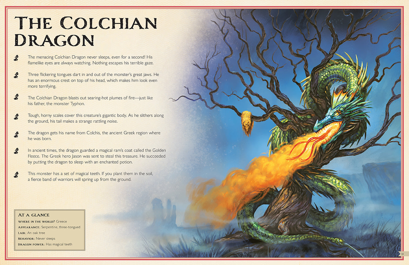 The Magnificent Book of Dragons Hardcover Book