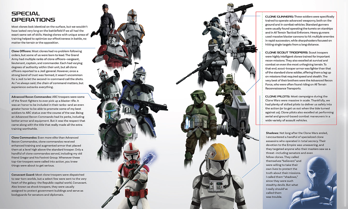 Star Wars: The Secrets of the Clone Troopers Hardcover Book