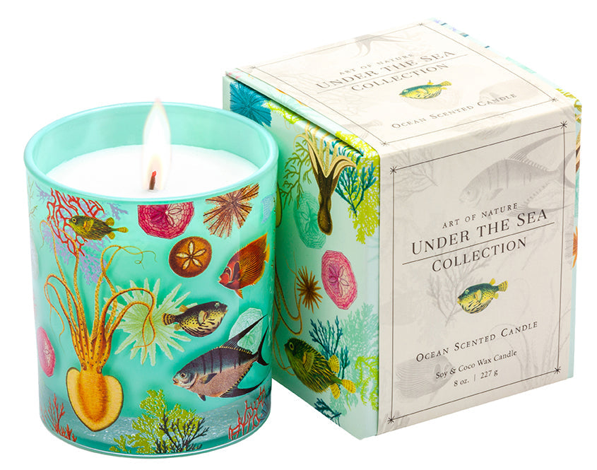 Art of Nature: Under the Sea Scented Glass Candle
