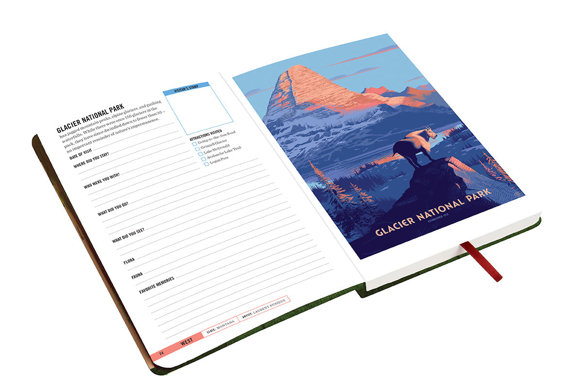 Art of the National Parks Park-Lover's Journal Hardcover Book